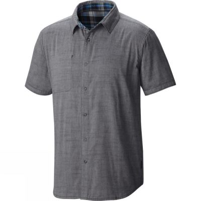 Camisa Mountain Hardwear McClatchy Reversible Manga Corta Hombre Gris - Chile ALO467280